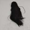 OMGREAT Claw on Ponytail Clip in Hair Extensions Straight Curly Wavy Long Hair Piece Pony Tail 21 Inch 150g Straight - Natural Black