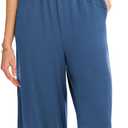 Happy Sailed Womens Jumpsuit Casual Crew Neck Sleeveless Jumpsuits High Waist Long Pant Rompers with Pockets (X-Large, Blue)