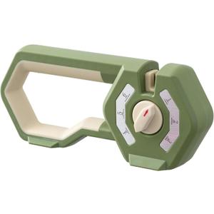 6-Stage Knife Sharpener - Premium Kitchen Knife Sharpeners - Adjustable Handheld Manual Knife Sharpeners for Kitchen Knives, Scissor and Chef Knife.Easy for beginners to use (GREEN)