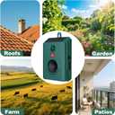 2026 New Solar Ultrasonic Bird Repellent Devices Bird Repeller Outdoor Bird Deterrents for Outside IP65 Pigeon Repellent Woodpecker Goose Deterrent for Patio Rooftops Porch Balconies(2)