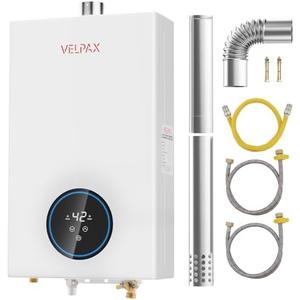 Propane Tankless Water Heater, 4.74GPM 18L Indoor,Constant propane water heater,Instant Hot Propane Gas water heater with Fahrenheit Digital Display,Multi-Protection