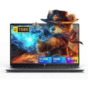 ACEMAGIC 2025 Laptop,15.6In Laptop Computer with Quad Core-12th Alder Lake N97(Up to 3.6GHz), 16GB DDR4 512GB Hard Drive for Business, School, Offic