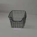 Spectrum Wire Basket for Organizing (Small, Industrial Gray) - Sturdy Scoop Pantry Basket Storage - Wire Storage Basket Organizer for Kitchen, Shelf, Closet, Bathroom, Garage & More