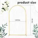 Arch Backdrop Stand 6FT Gold Wedding Balloon Arch Backdrop Stand Metal Arch Frame for Birthday Party Bridal Baby Shower Ceremony Decoration