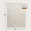 Hakuna Matte CloudSoft Baby Play Mat for Floor 60" x 80" Flowers Coral Velvet Memory Foam Rug for Crawling & Cozy Play Non-Slip, Water-Resistant, Easy-Care Tummy Time Mat, Playmat for Playpen