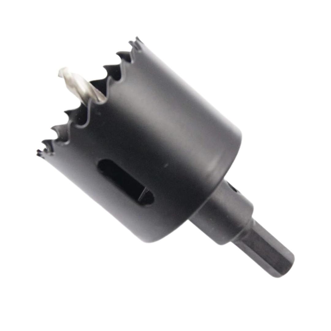 4 x Hole Cutter 33mm LAIWEI Bi-Metal Hole Saw, HSS Circular Hole Saw Head, 1.8 mm Thick, Cutting Depth up to 38mm, Suitable for Wood, Plastic, plasterboard and Metal Round Pipe (Black)