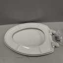 Bemis 7300SLEC Slow Close Toilet Seat, Easy Clean Hinges and Durable Plastic Seat, Made in USA, Elongated, White