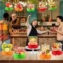 2 x Sukkot Decorations Honeycomb Centerpieces,12pcs Sukkah Decorations Happy Sukkot Table Decoration for Jewish Holiday Festival Supplies