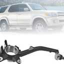Front Left Wheel Steering Knuckle 43202-34030 Driver Side Spindle Knuckle Compatible with Toyota Sequoia 2004-2007, Compatible with Toyota Tundra 2004-2006, Replaces 4320234030