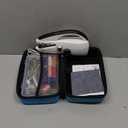 Handheld Sewing Machine Heavy Duty, with Blue Leather Storage Case and 110-Piece Sewing Kit, Mini Portable, Ideal for Adults & Beginners, Complete Set of Quick Home Clothing Repair Tools, Good Gift