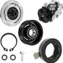 HS18 Air Conditioner AC Compressor Clutch Kit, Compatible with 2006-2009 Dodge Ram 2500 3500 (5.9L), 2007-2009 Ram 2500 3500 (6.7L), 2008-2010 Ram 4500 5500 (6.7L)