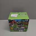 Jumbo Floor Puzzle for Kids,Farm Animals Jigsaw Large Puzzles,48 Piece Barn Puzzle for Toddler Ages 3-5,Children Learning Preschool Educational Toys,Birthday Easter Gift for 4-8 Years Old Boy and Girl