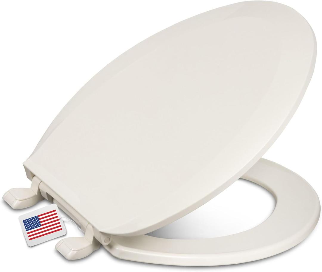 Centoco Elongated Toilet Seat, Economy, USA, DSAMAZ16-416, Biscuit