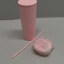 Simple Modern Insulated Tumbler with Lid and Straw | Iced Coffee Cup Reusable Stainless Steel Water Bottle Travel Mug | Gifts for Women Men Her Him | Classic Collection | 24oz | Blush