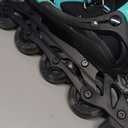 2PM SPORTS Vinal Girls Adjustable Flashing Inline Skates, All Wheels Light Up, Fun Illuminating Skates for Kids Men Adult Women and Boys, 6.5