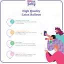 HOUSE OF PARTY Unicorn Balloons Arch Kit| Pink, Purple & Gold Confetti Balloon | Latex Balloons for Birthday, Photo Booth, Bridal Shower Party Decorations