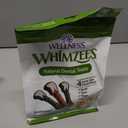Whimzees Wellness Brushzees Natural Dog Dental Treat, VOHC Accepted Chews, Freshens Breath, Large Size, 12.7 oz Bag, 6 Count (EXP 02/15/28)