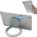 Tablet Ring Holder -Tablet Stand Adjustable Universal Tablet Hand Strap Holder, 360 Degrees Handle Grip Handle Grip with Adhesive Patch for iPad/Galaxy Tab and All 7-11" Tablets,(Gray)
