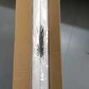 Folding Table 4 Foot Portable Heavy Duty Plastic Fold-in-Half Utility Table Small Indoor Outdoor Adjustable Height Folding with Carrying Handle, Camping and Party,White