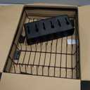 SNTD Dish Drying Rack for Kitchen Counter - Large Dish Rack with Drainboard, Rustproof Dish Drainer with Utensil Holder for Sink, Black