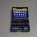 70500 Tap Socket Set Use with 1/4" & 3/8" Drive, Fit Fractional MCTI Standard Tap thru 1/2" & 1/8" NPT taps Metric Tap thru 12mm Manufactured to MCTI Standard, 8-Piece