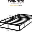 YORMDMO 9 Inch Box Spring, Twin Size Box Springs with Fabric Cover, Heavy Duty Metal Height Pprofile Foundations Easy Assembly 3000 lbs Capacity
