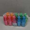 250 Pack 2oz Disposable Hard Plastic Cups Shot Glasses, Jello Cups, Iridescent Neon Birthday Christmas Party Supplies