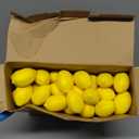 Jerify 100 Pcs Lemon Stress Balls Bulk Lemon Party Favors Mini PU Foam Ball Toys for School Carnival Themed Party Prize Bag Fillers