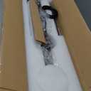 Farmhouse Dining Room Light Fixtures Over Table, Black Pendant Lights for Kitchen Island with Milk Glass Shade, 5 Light Linear Chandelier Lighting with Wood