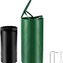 VEVOR Dog Poop Trash Can With 50 Liner Bags, 11.5 Gallons Outdoor Waste Bin With Lid & Liner Clip for Pet Waste Station, Disposal Container for Garden Backyard Park