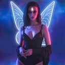 quescu Light up Fairy Wings for Adults,Electroluminescent Wire LED Butterfly Wings for Girls Women,Halloween Costume Dress Up