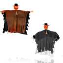 2 Pack Hanging Pumpkin Ghosting, Pumpkin Decorations with Head, for Tree Porch Garden Party Indoor Decor (17.72x19.71in)