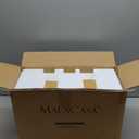 MALACASA Casserole Dishes for Oven, Ceramic Baking Dishes Set of 3, Rectangular Lasagna Pan Deep Baking Pans, Bakeware Sets with Handles Gift Set, White (13.8''/11.7''/9.4''), Series BAKE