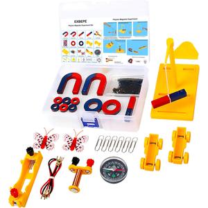 EXBEPE Magnet Kit Physics Science Electromagnet Experiment Set for Education Science Experiment Tools Teacher Classroom Supply