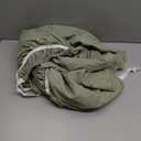 FreshCulture Elastic Bed Skirt - Full Size, 18-Inch Drop, Hotel Quality Dust Ruffle (Sage Green) (Green)