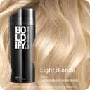BOLDIFY Hair Fibers - Fill In Thinning and Fine Hair for an Instantly Fuller, Thicker Look - 14 Shades for Women & Men 56.5g, Light Blonde