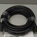 PVC Pressure Washer Hose 50 FT x 1/4", Kink Resistant Power Washer Hose, High Pressure Water Hose Extension Replacement for Home Use, 3600 PSI, Dark Black