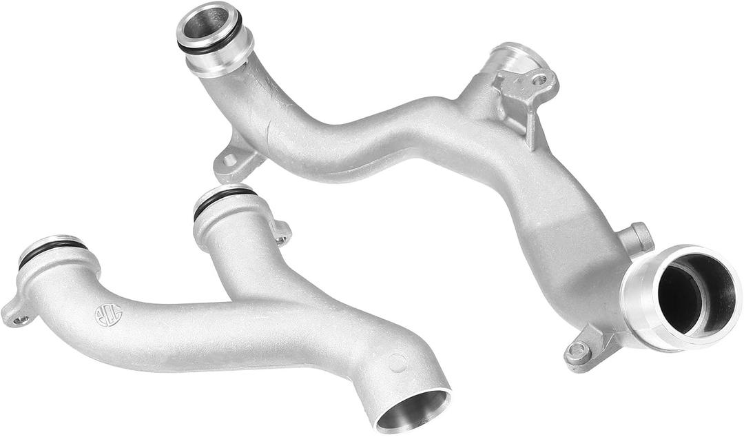 X AUTOHAUX 1 Set Aluminum Thermostat Top Crossover Hose Coolant Pipe Water Outlet for Land Rover for Range Rover Sport LR4 Discovery for Jaguar XJ XF XE LR092992 LR090630 AJ813917 AJ813865