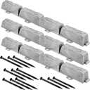 16 Pack Garden Landscape Edging Borders, Lawn Edging for Landscaping, No Dig Fencing Lawn Border, DIY Outdoor Patio Yard Balcony Landscaping, for Lawn Yard Pathway Divider 20 Ft Total