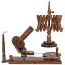 Inanosa Handcrafted Jumbo Yarn Winder for Crocheting Set - Yarn Ball Winder Large Capacity with Anti-Slip Foam Base, Perfect Yarn Winder and Swift for All Yarn Types - Rosewood (Winder + Swift)