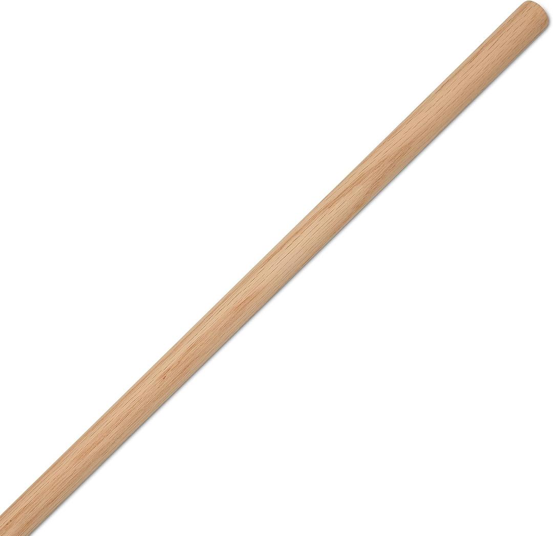 Red Oak Dowel Rods 3/4 x 36 inch, Pack of 2 Heavy Duty Closet Rods, Wooden Dowels 36 inch Long for Crafts & Woodworking, by Woodpeckers