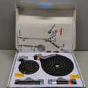 MakeFit Dual Filtered Rain Shower Head Combo, High Pressure Handheld Shower Head with Adjustable Bar - Rainfall Shower Head And Showerhead with Filter for Hard Water - Removes Chlorine (8 Inch Filtered, Matte Black)