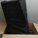 KSIIA Orthopedic Dog Bed Crate Waterproof Pet Mats for Medium Dogs Deluxe Plush Washable Pet Bed with Egg Crate Foam & Removable Cover, 29 x 18 Inch, Black