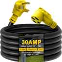 20ft EV Charger Adapter Cord - Compatible NEMA 10-30P to 14-50R, 30 Amp 3 Prong Dryer to 50 Amp 4 Prong EV Charging, Extension Cord with Handle, ETL Listed