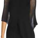 Jamntower 1 Pcs Women Sheer Poncho Shrug Summer Sheer Blouse Top Lightweight Poncho Sheer Bolero for Formal Evening Dress