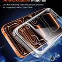 ivoler 3-in-1 Clear Case Designed for iPhone 17 Pro 6.3'' 2025 with 2 Pack Tempered Glass Screen Protector, Military Shockproof Hard Back Slim for iPhone 17 Pro Cover - Clear