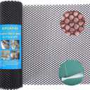 Black Plastic Chicken Wire Mesh Fencing 15.7IN x 16.4FT - Heavy Duty Hexagonal Poultry Netting, Snake Proof Barrier for Chicken Coops, Dog Kennels, Rabbit Hutches & Garden Security