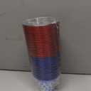 Jingmore 50 Pcs 4th of July Disposable Cups 9 oz Plastic Patriotic Party Drinking Cups Independence Day Tumblers for 250th Anniversary Memorial Day American Flag Party Supplies Veterans Election