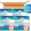 TENA ProSkin Large Nude-Colored Adult Female Moderate Absorbency Protective Disposable Underwear, 72 Count