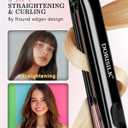 DORISILK 500 Degree High Temp Professional Hair Straightener30s Fast Heating Ceramic Flat Iron 2 in 1 Hair Straightener and CurlerPlasma Flat Iron Get Frizz-Free Dual Voltage for Travel Using